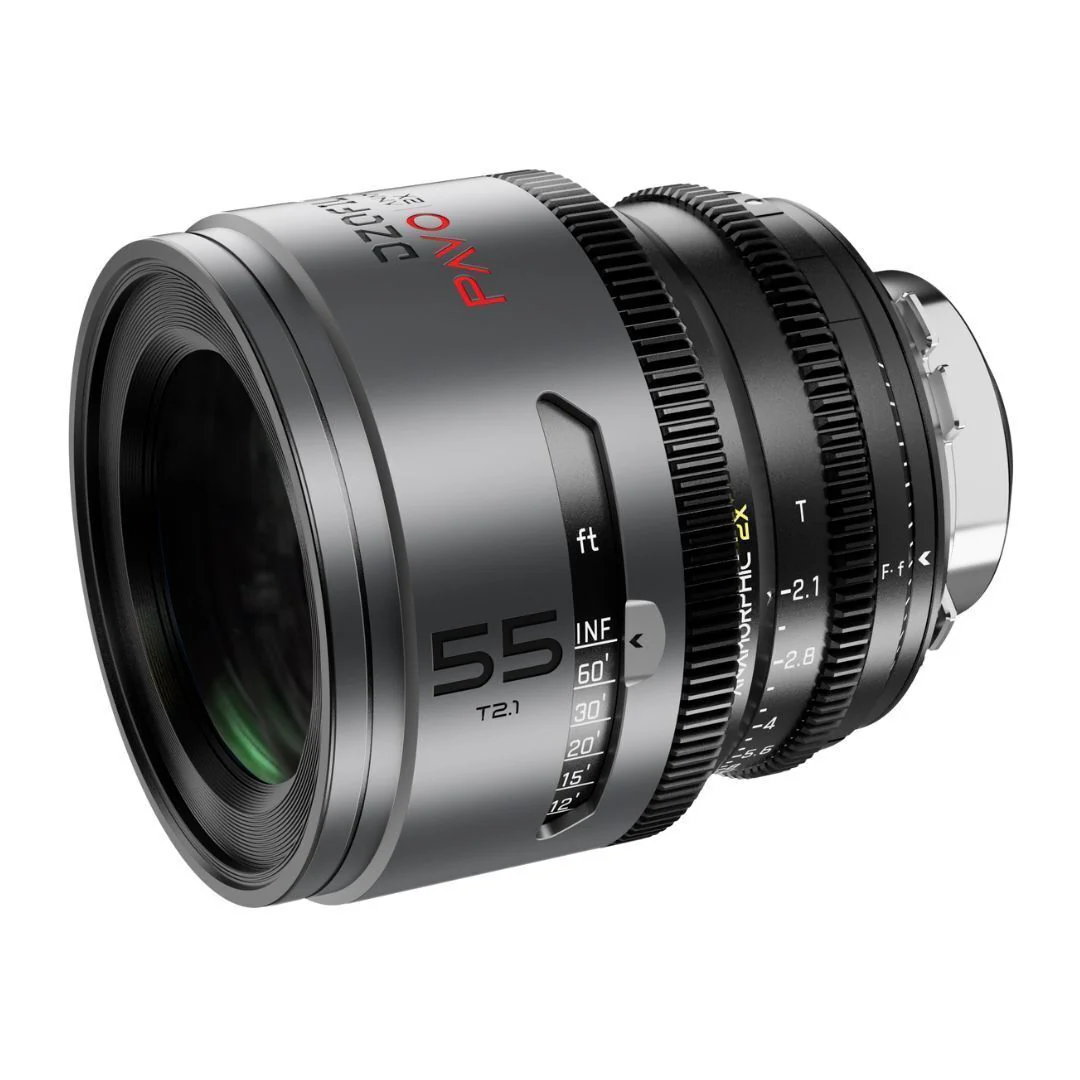 DZOFilm Pavo 2x Anamorphic T2.1 and T2.4 3-Lens Set with Neutral Coating (Space Gray and Black) - Image 3