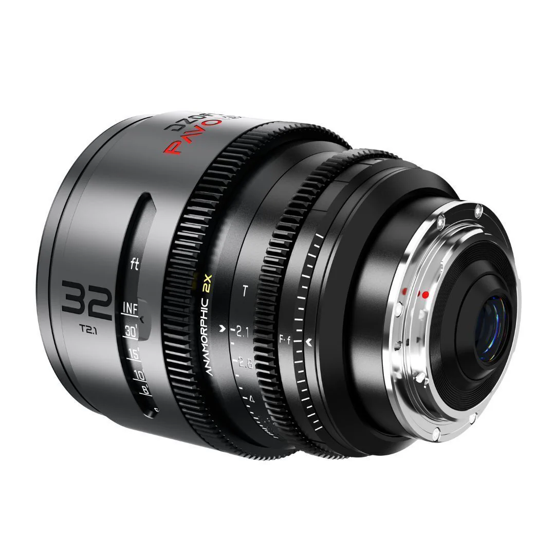 DZOFilm Pavo 2x Anamorphic T2.1 and T2.4 3-Lens Set with Neutral Coating (Space Gray and Black) - Image 5