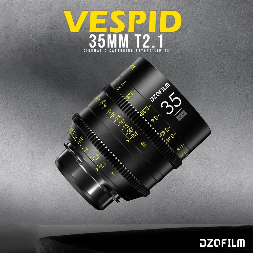 DZOFilm Vespid 35mm T2.1 Lens for Soft and Natural Bokeh (PL Mount) with Hard Carry Case Bundle - Image 2