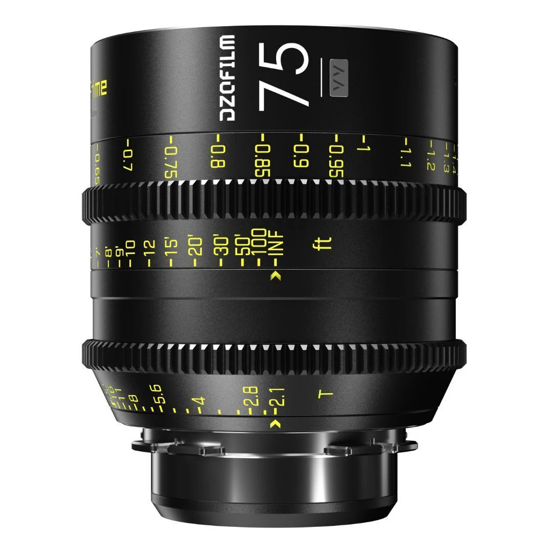 DZOFilm Vespid 25mm, 35mm, 50mm, 75mm, 100mm, and 125mm 6-Lens Kit A for PL and EF Mounts (Black) - Image 5