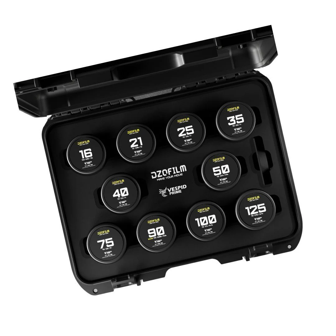 DZOFilm VESPID Prime Cine 10-Lens Kit with 270 Degrees Focus Rotation (PL and EF Mounts) - Image 2