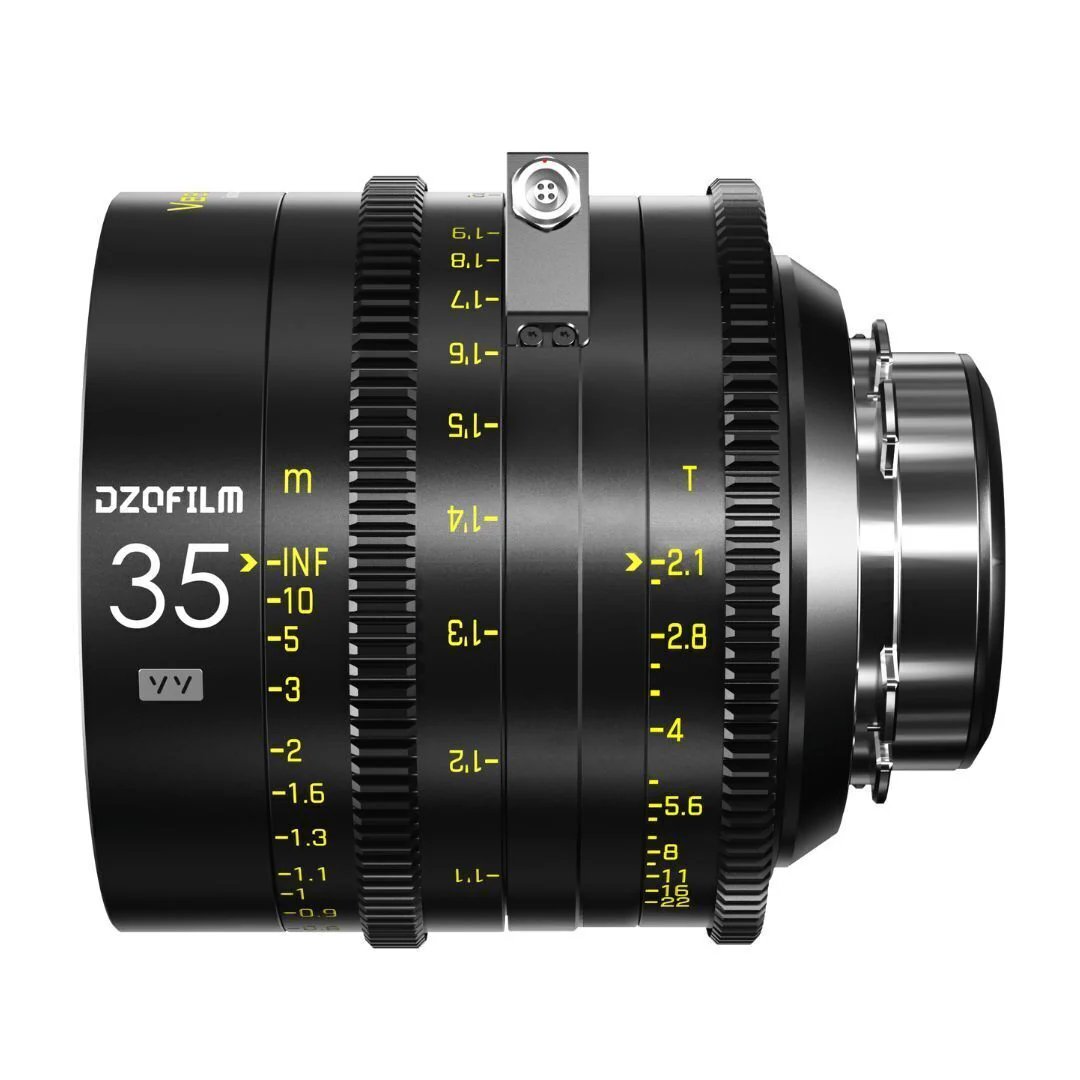 DZOFilm VESPID Cyber Full Frame 35mm T2.1 Prime Lens with Real-Time Transmission (PL and EF Mounts)