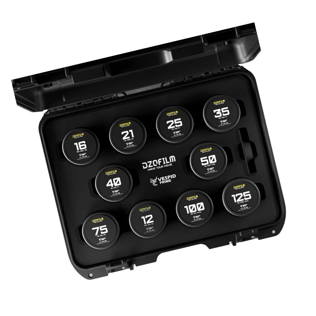 DZOFilm VESPID Prime Cine 10-Lens Kit with 270 Degrees Focus Rotation (ARRI PL and Canon EF Mounts) - Image 2
