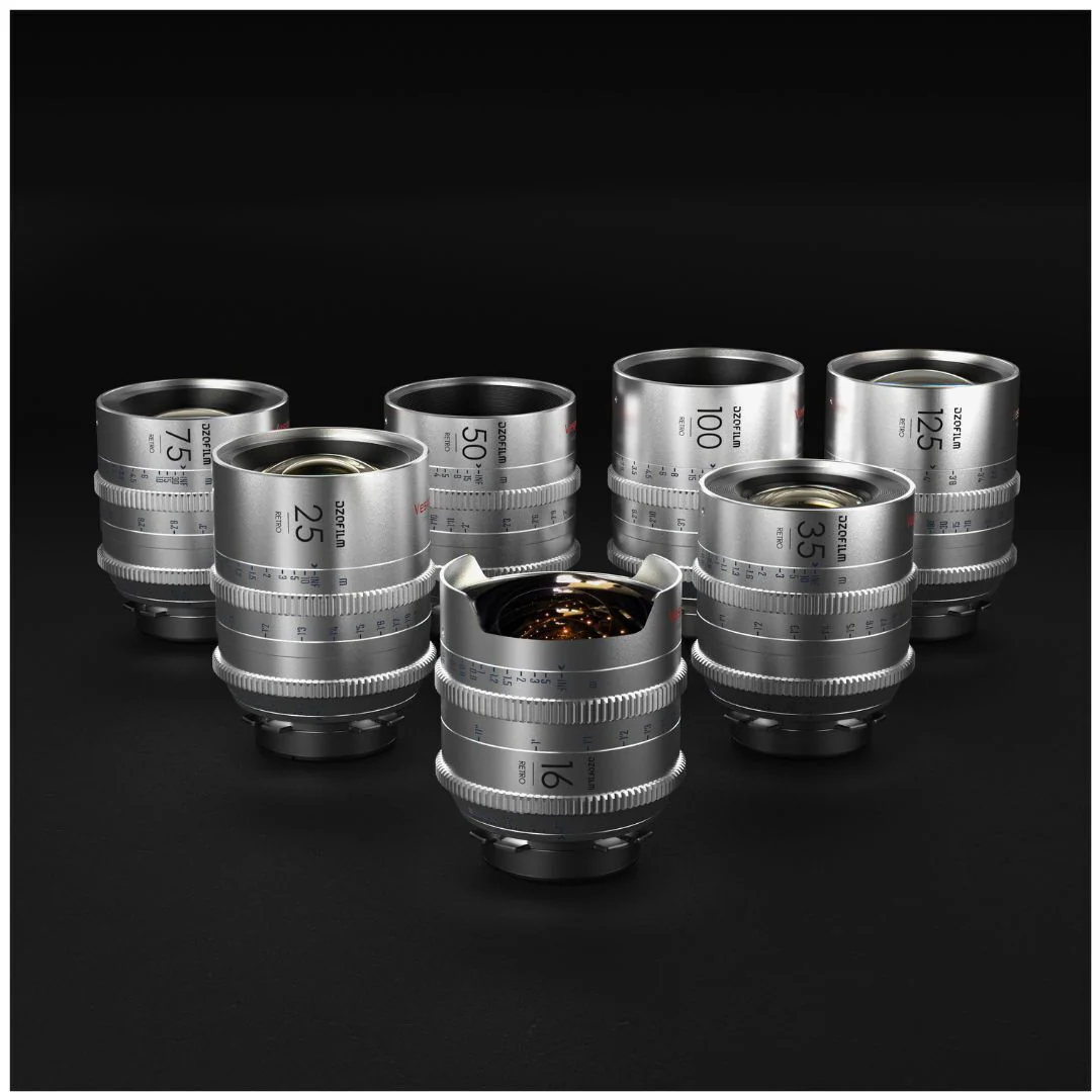 DZOFilm VESPID Retro 7-Lens Kit 16mm, 25mm, 35mm, 50mm, 75mm, 100mm, and 125 mm with Hard Case - Image 6
