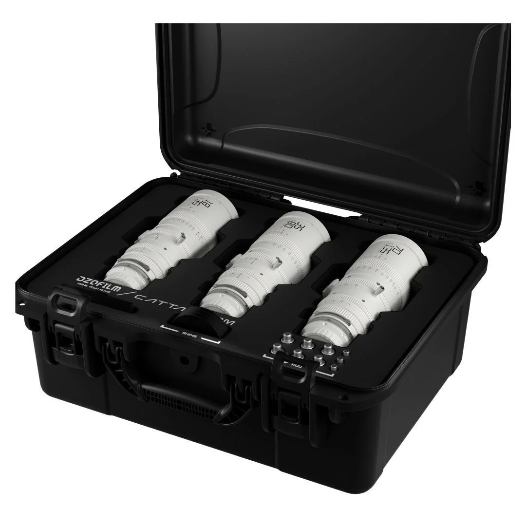 DZOFilm Catta FF 18 to 35mm, 35 to 80mm, and 70 to 135mm T2.9 Cine Zoom 3-Lens Bundle (White) - Image 2