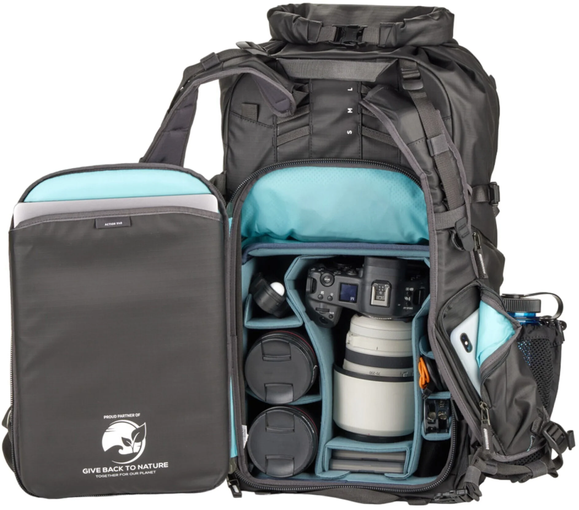 Shimoda Designs Action X40 V2 Camera Bag Starter Kit with Medium DSLR Core Unit (Black, 40L) - Image 5