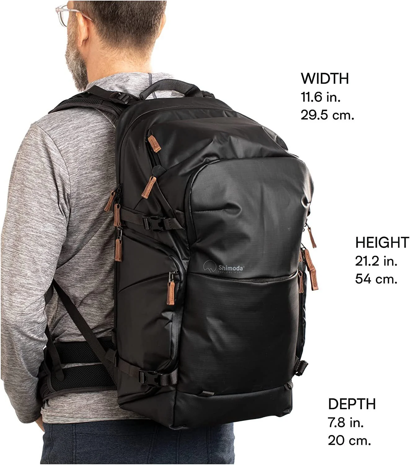 Shimoda Explore V2 35 Water Resistant Camera Backpack with Rain Cover and Accessory Straps (Black) - Image 6