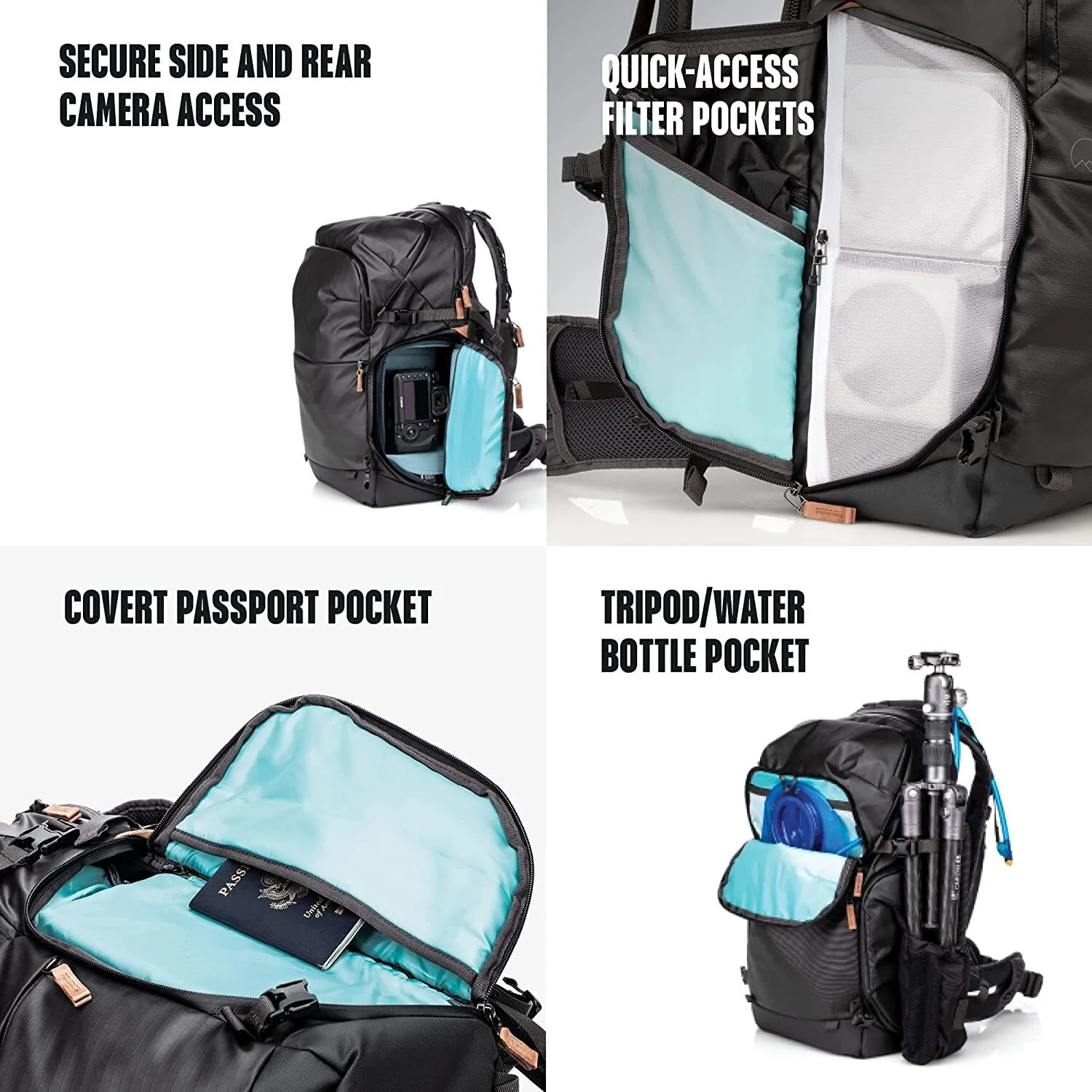Shimoda Explore V2 35 Water Resistant Camera Backpack with Rain Cover and Accessory Straps (Black) - Image 7