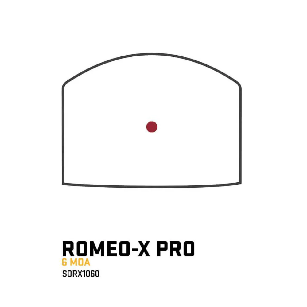 SIG SAUER Romeo-X PRO Mounted 6 MOA Red Dot Sight (Black) - Image 6