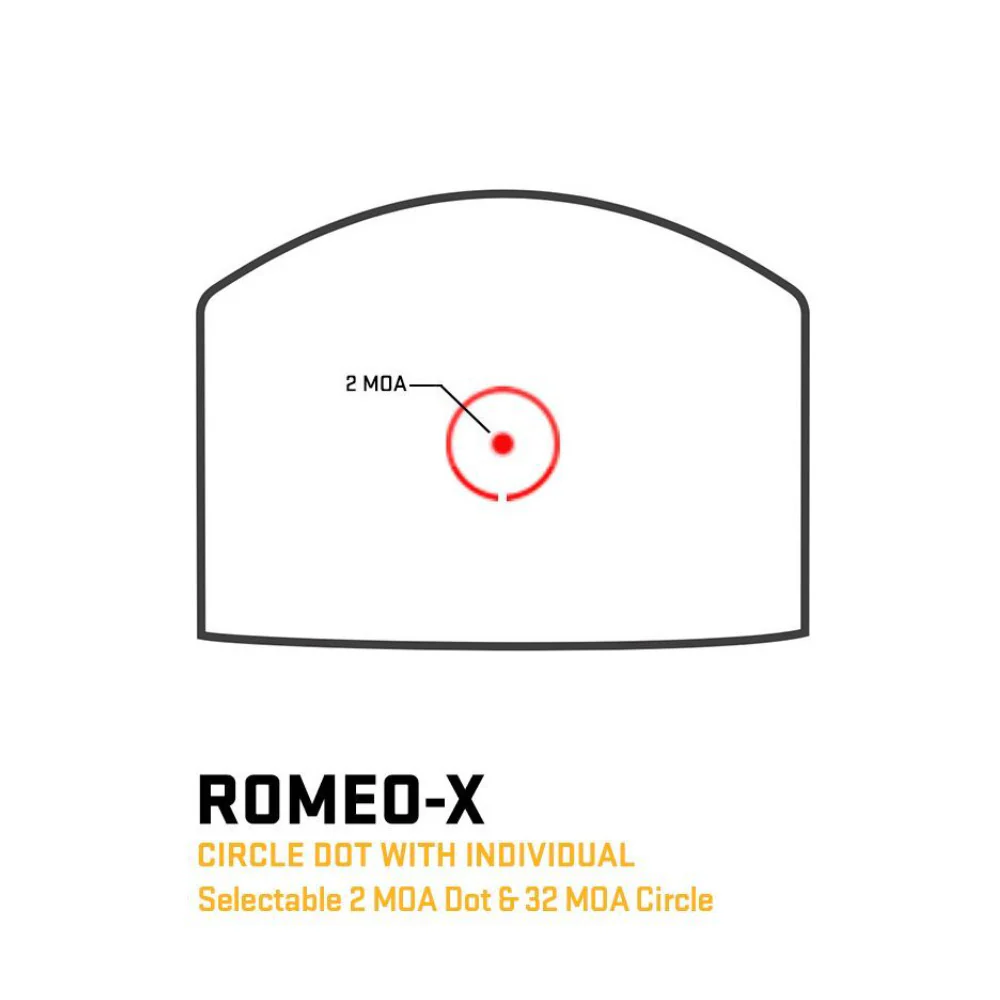 SIG SAUER Romeo-X Compact Red Dot Sight, FDE, 2 MOA / 32 MOA Circle Dot - Image 8
