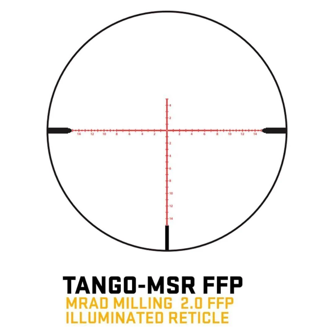 SIG SAUER Tango-MSR 5-30 x 56mm 34mm Tube Riflescope (MRAD Milling 2.0 Illuminated Reticle, Black) - Image 5