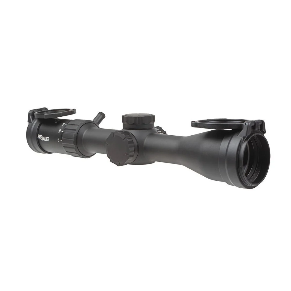 Sig Sauer Whiskey4 3-12x44 Riflescope with SFP Reticle and 30mm Tube (Black) - Image 2