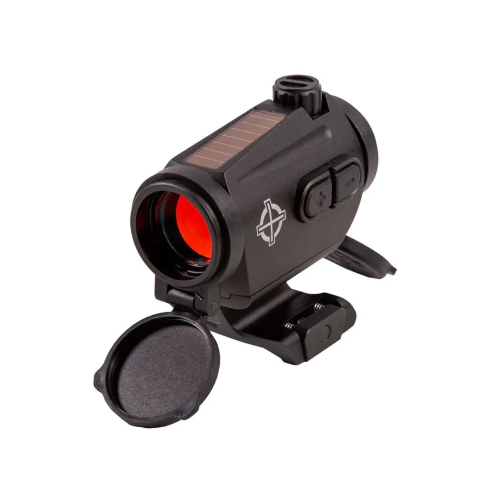 Sightmark MTS Mini Solar Red Dot Sight Dual Power 22mm Lens 3 MOA Reticle (Black) - Image 2