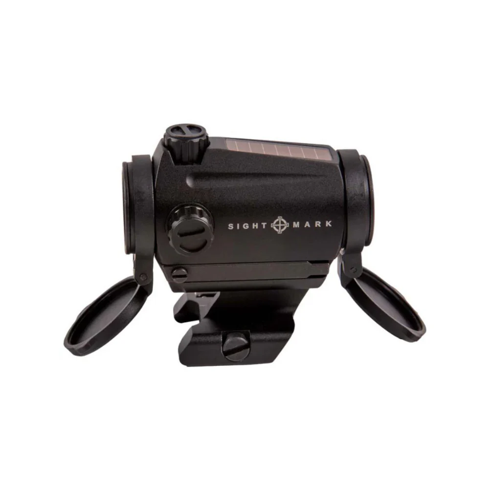 Sightmark MTS Mini Solar Red Dot Sight Dual Power 22mm Lens 3 MOA Reticle (Black) - Image 3