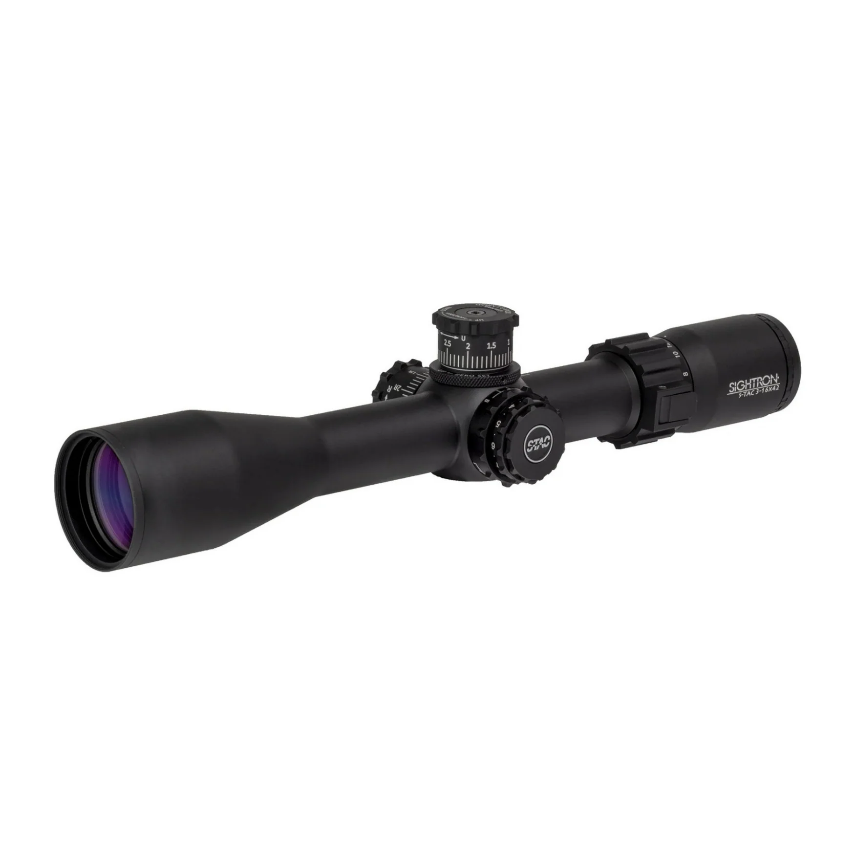 Sightron S-TAC 3-16x42mm Zero Stop Riflescope with MOA-5 Reticle (Black)