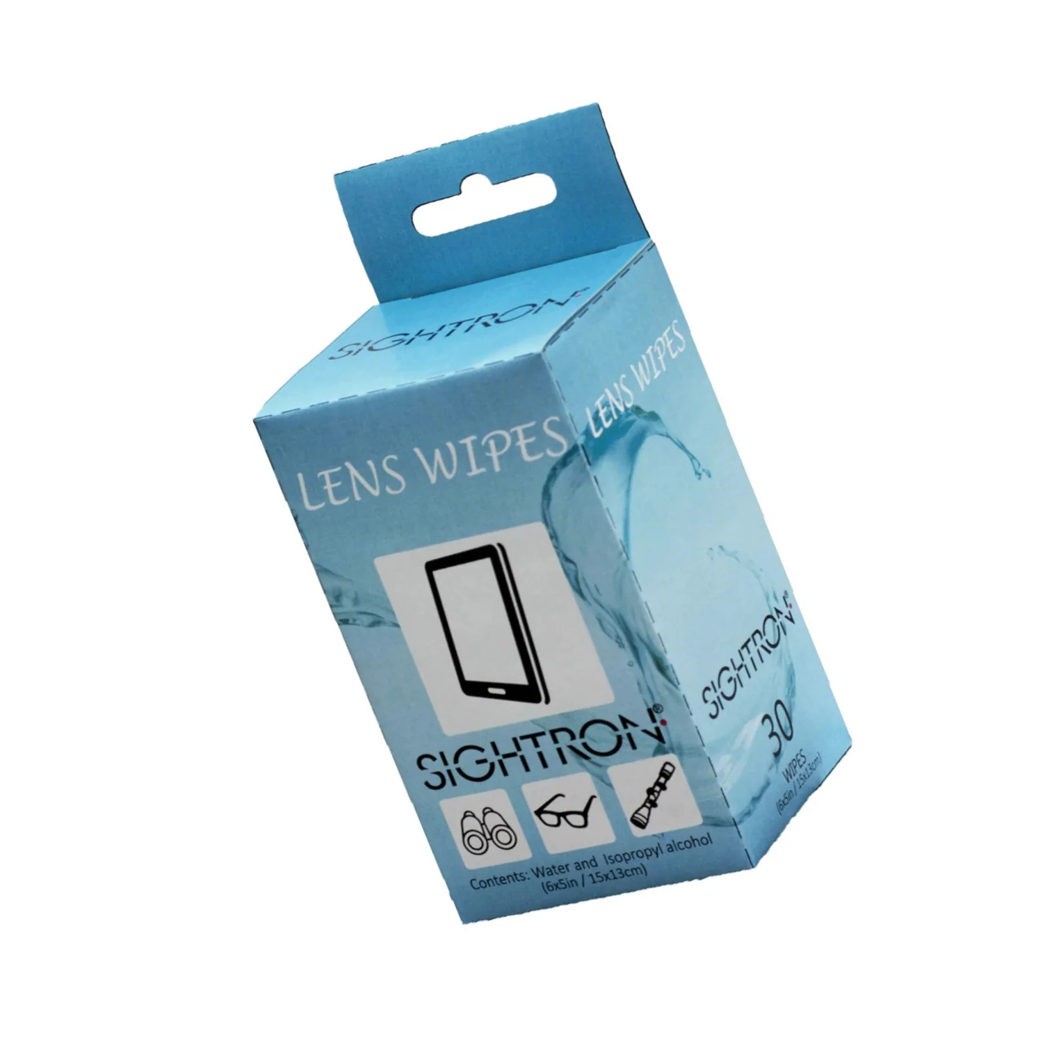 Sightron 6 x 5 Inch Lens Wipes for Riflescopes, Binoculars, and Cell Phones - Image 2