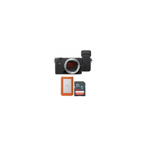 Sigma fp L Digital Camera with Electronic Viewfinder EVF-11 with External Hard Drive and Memory Card - Image 3