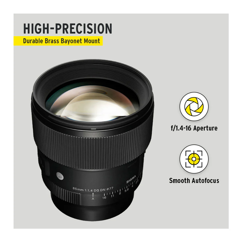 Sigma 85mm f/1.4 DG DN Art Lens for Sony E with LaCie 1TB HDD Bundle - Image 2