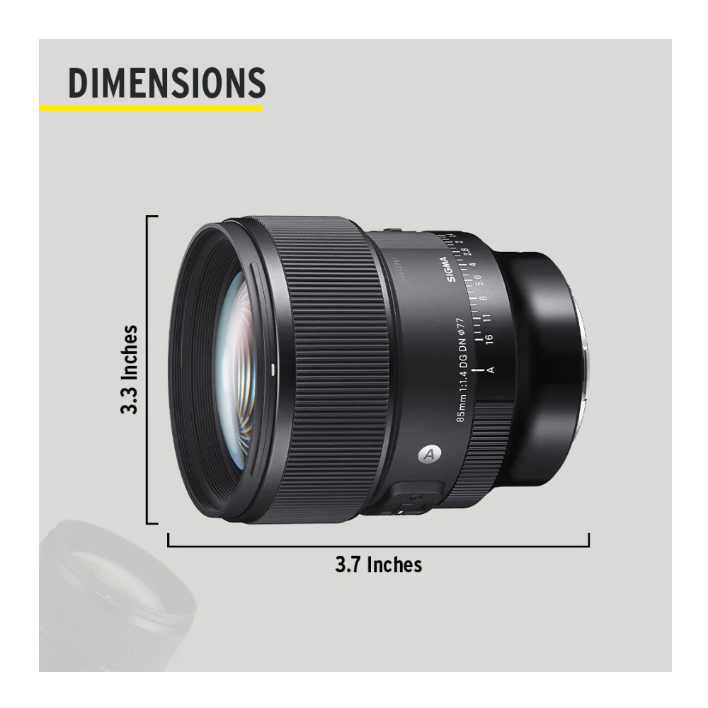 Sigma 85mm f/1.4 DG DN Art Lens for Sony E with LaCie 1TB HDD Bundle - Image 3
