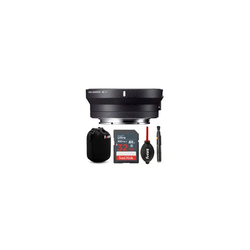 Sigma MC-11 Lens Mount Converter (Canon EF to Sony E-Mount) with 32GB SD Card and Accessory Bundle - Image 3