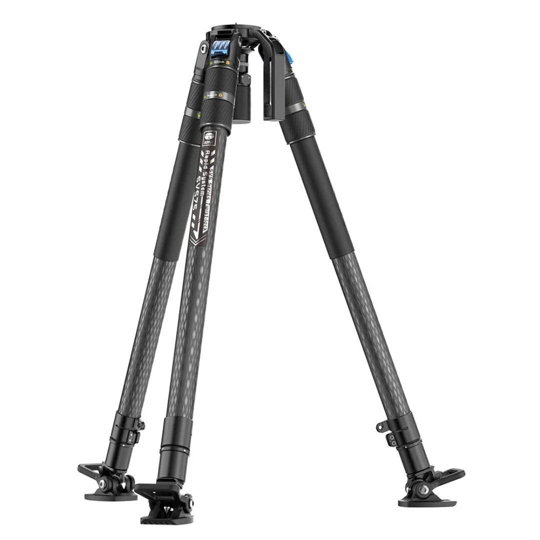 Sirui SVS75 Rapid-System One-Step Height Adjustment Carbon Fiber Tripod with SVH15 Fluid Head - Image 3
