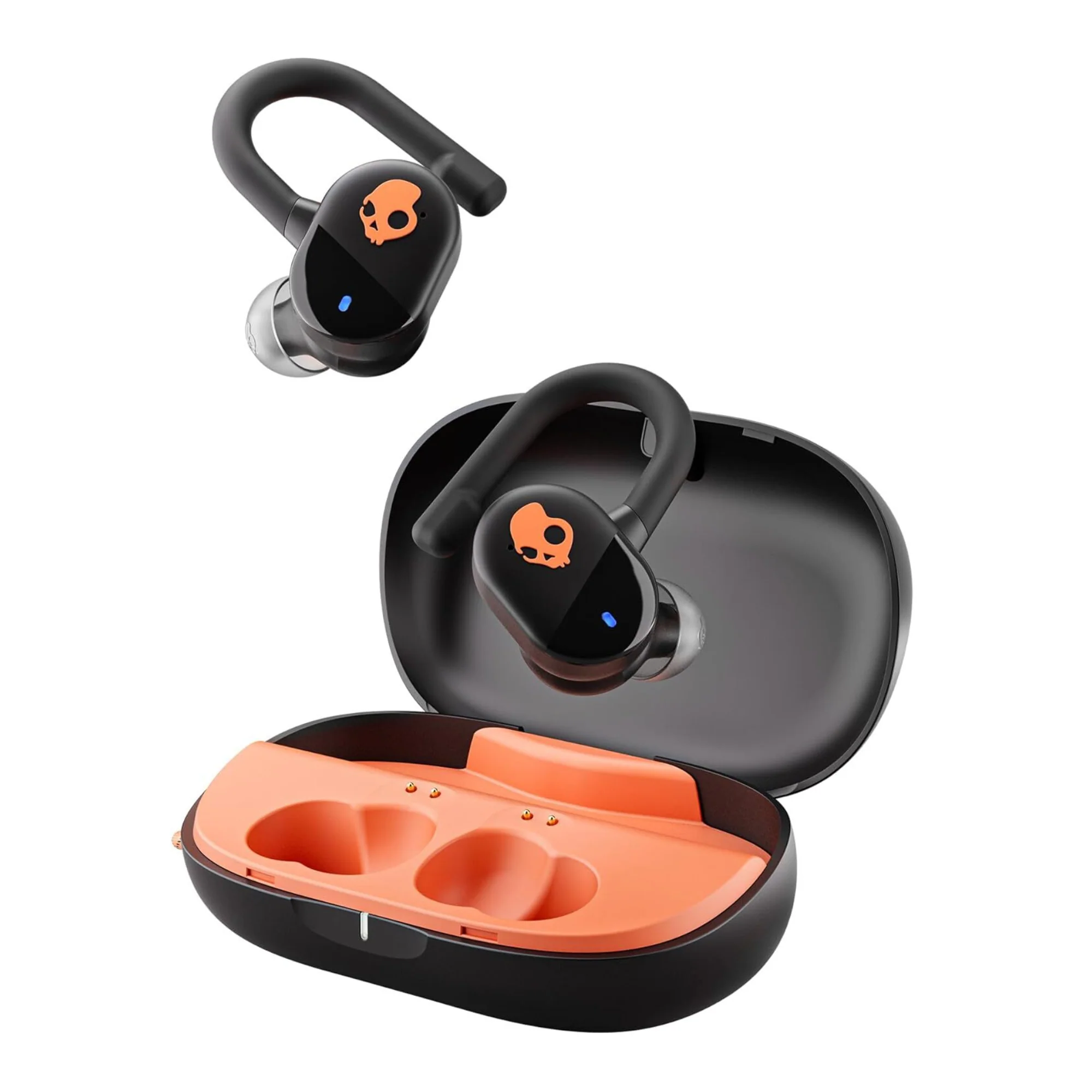 Skullcandy Push Play Active True Wireless Over-Ear Hanger Earbuds (Black/Orange) - Image 2