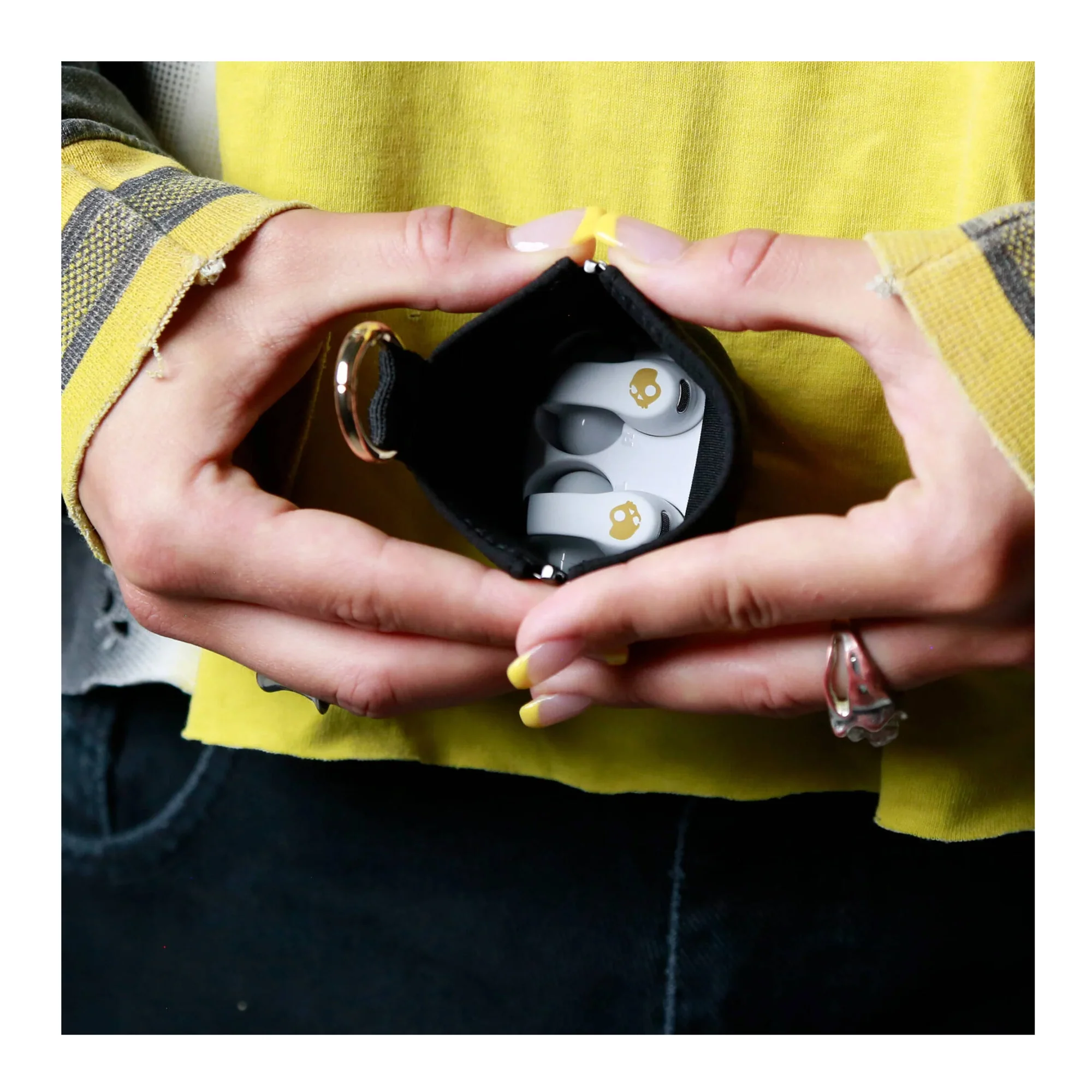 Skullcandy Push 720 Open Ear True Wireless Earbuds (Bone/Gold) - Image 5