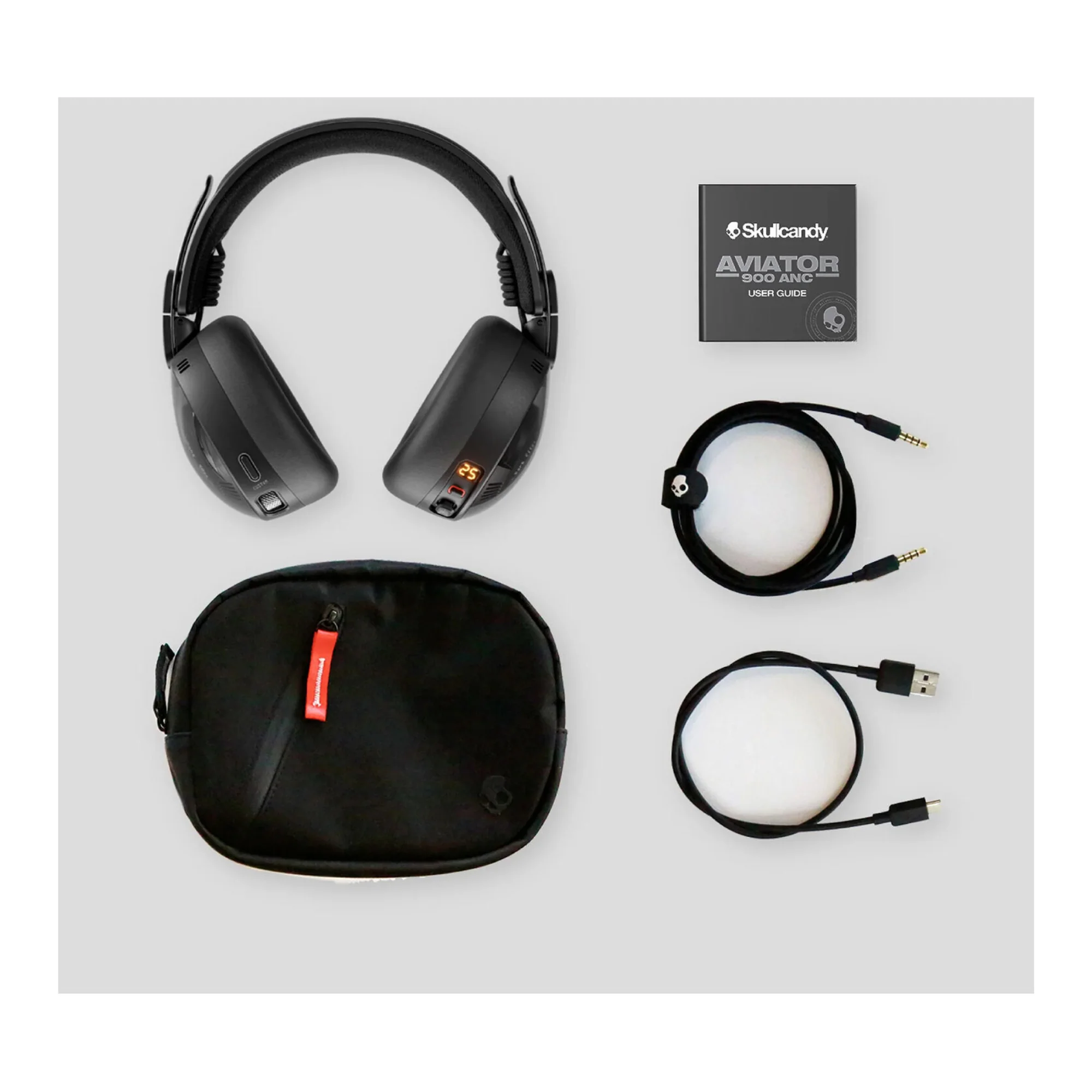 Skullcandy Aviator 900 ANC Noise Cancelling Wireless Headphones (True Black) - Image 6