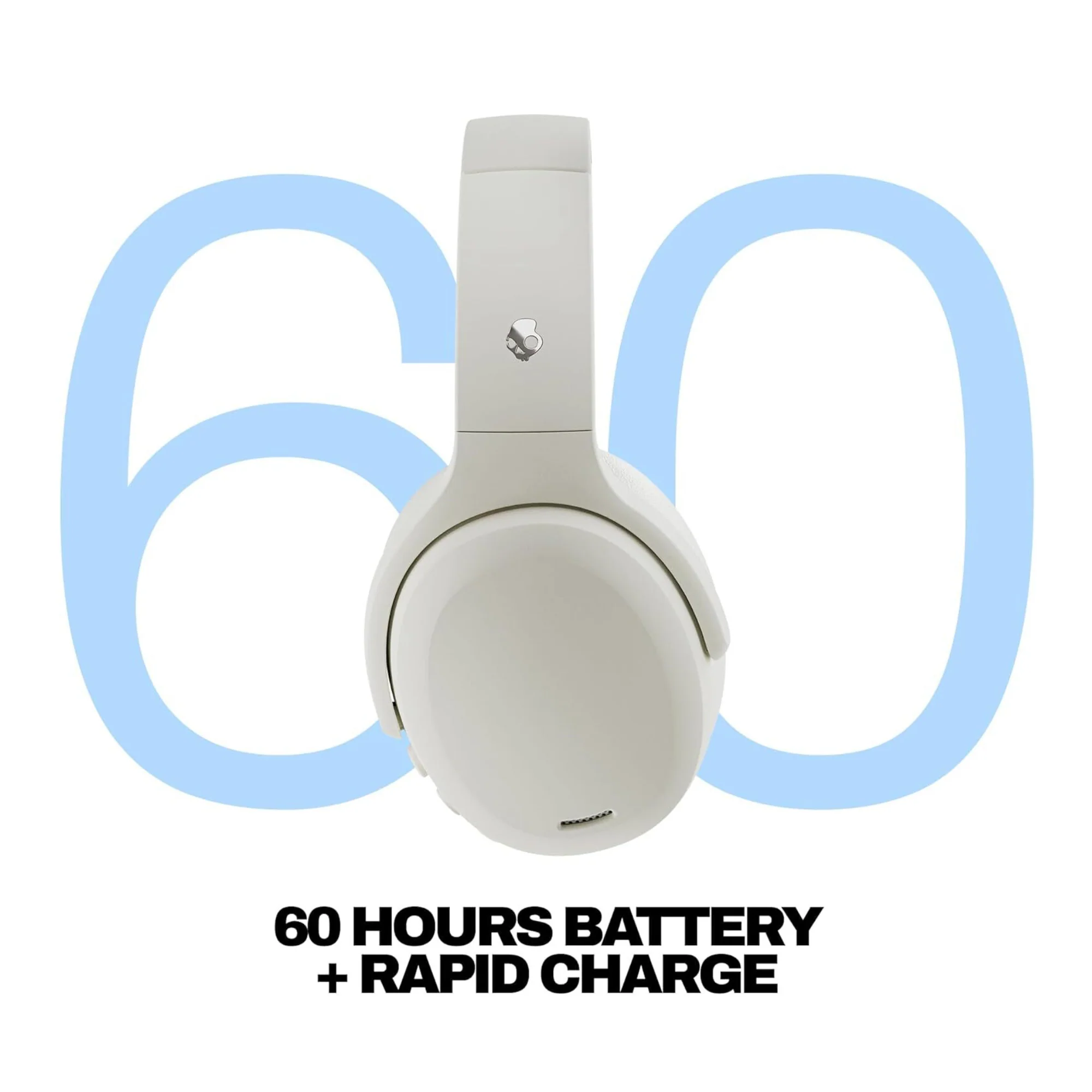 Skullcandy Crusher ANC 2 Sensory Bass Headphones (Bone Orange Glow) - Image 3