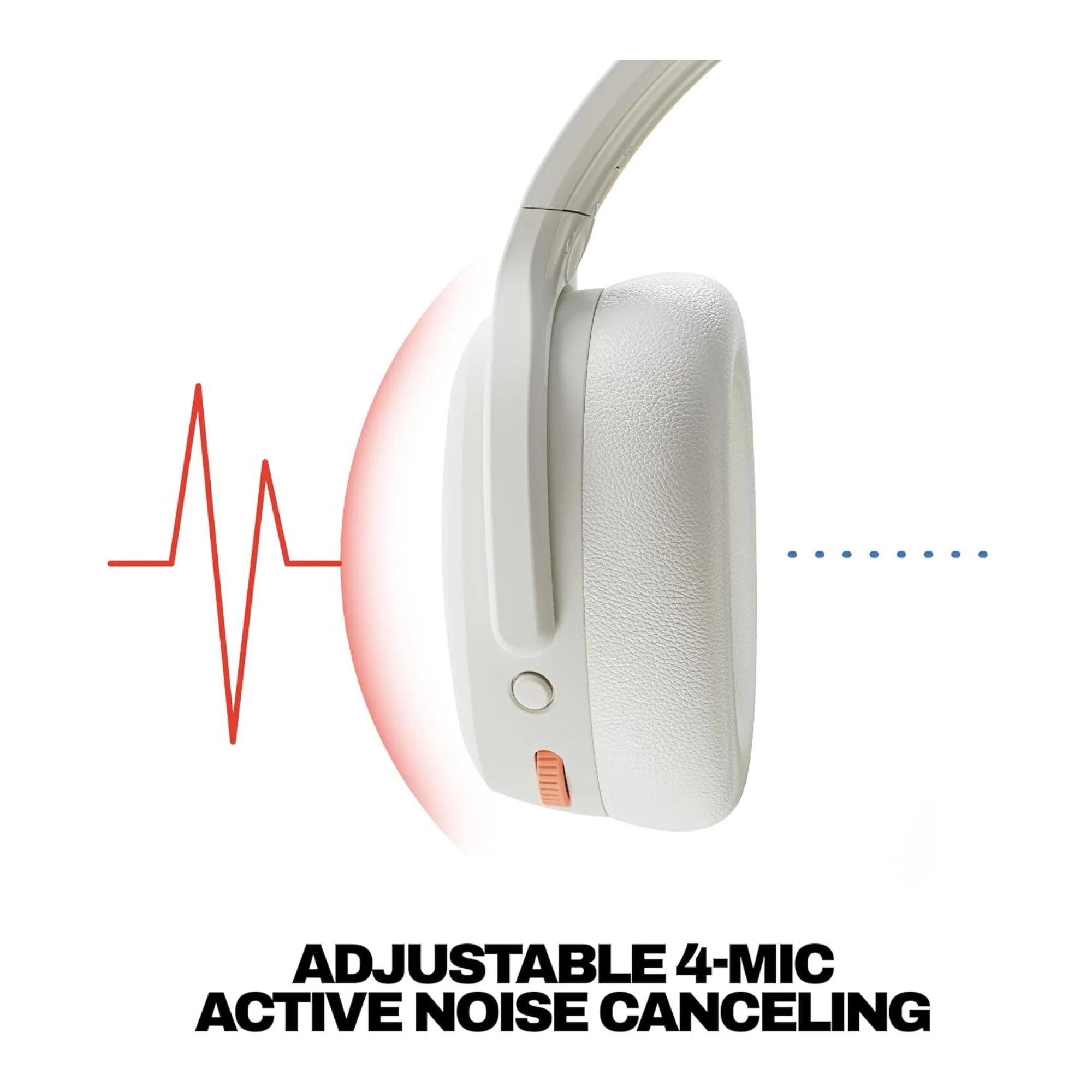 Skullcandy Crusher ANC 2 Sensory Bass Headphones (Bone Orange Glow) - Image 4