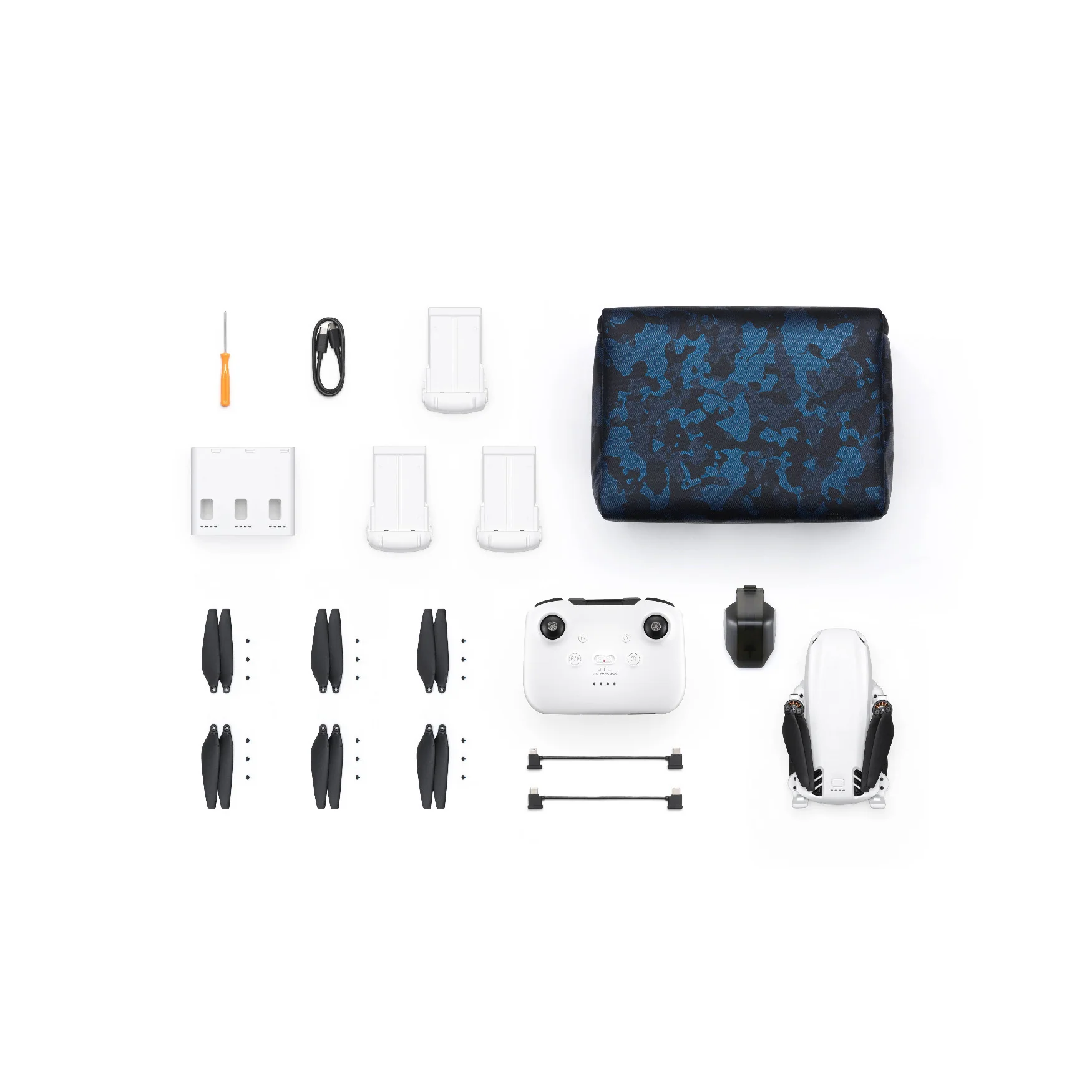 SKYROVER S1 Mini Camera Drone Combo with 4K/60fps Video, 3-Axis Gimbal (White) - Image 6