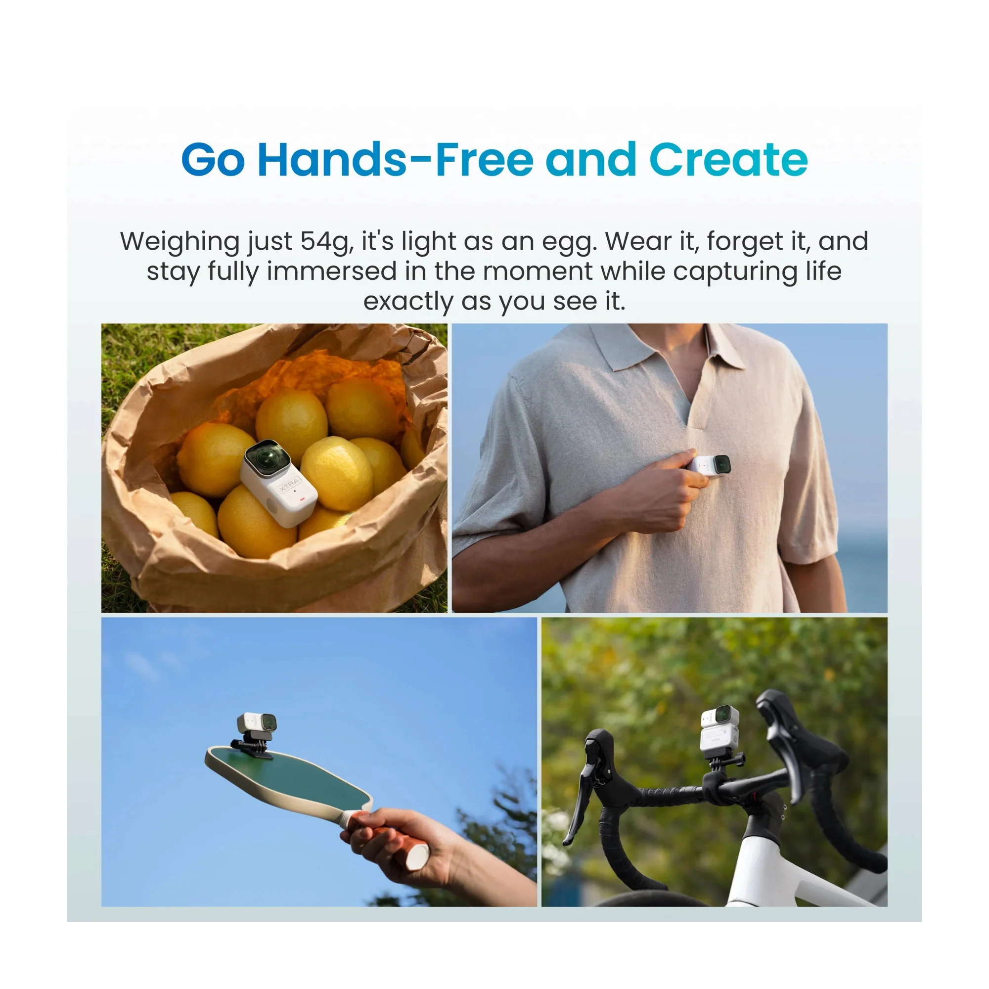 Xtra Atto 4K60 Action Camera for Vlogging and Travel - Image 4