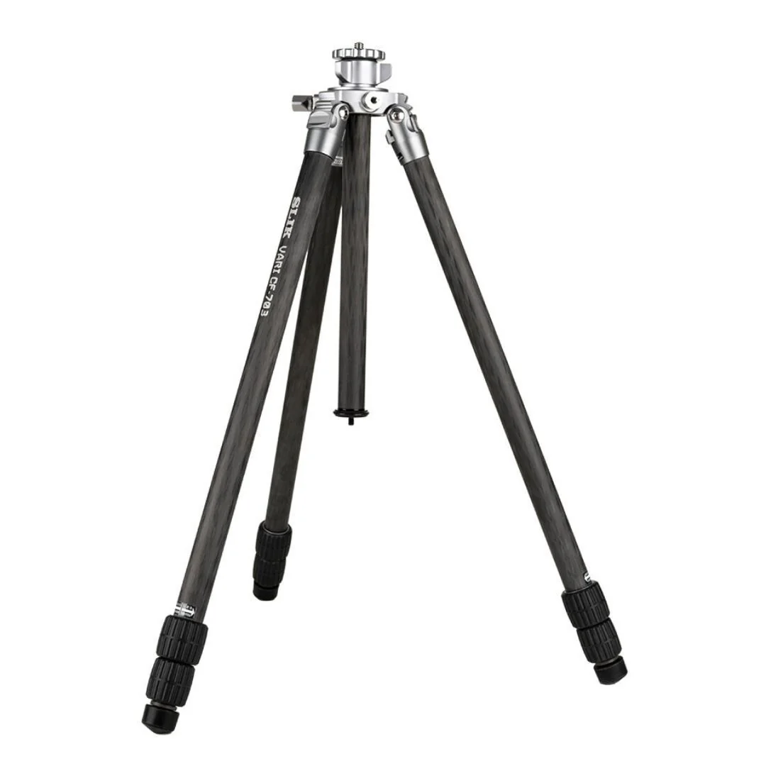 Slik Vari CF-703 Carbon Fiber Tripod Professional Kit with Lightweight and Aluminum Body (Legs Only) - Image 2