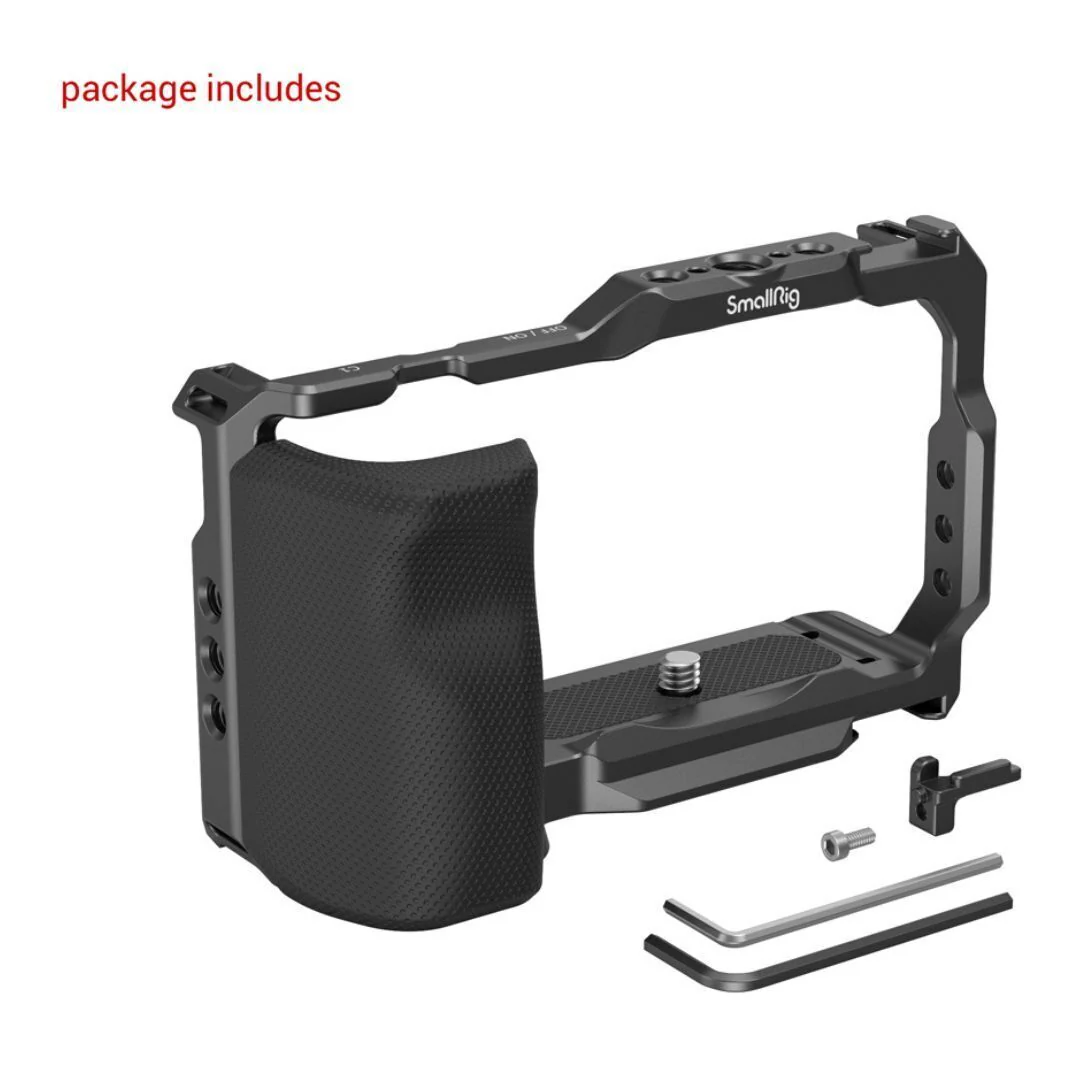 SmallRig Aluminum Alloy Formfitting Camera Cage with Built-In Rubber Pads and Grip for Sony ZV-E10 - Image 2