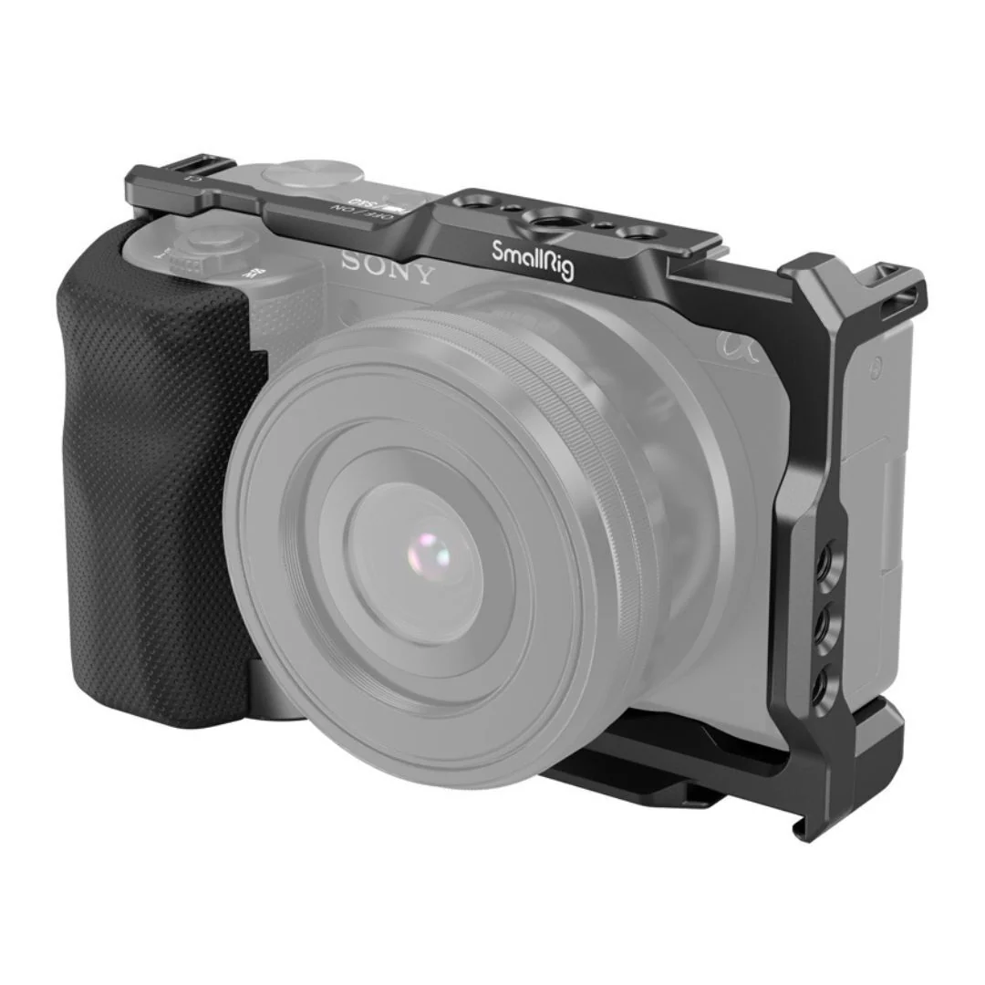 SmallRig Aluminum Alloy Formfitting Camera Cage with Built-In Rubber Pads and Grip for Sony ZV-E10 - Image 3