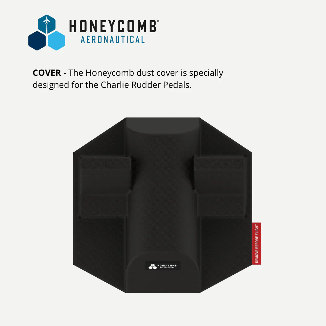 Honeycomb Aeronautical Synthetic Fiber Dust Cover for Charlie Rudder Pedals and Dust Cover Bundle - Image 3