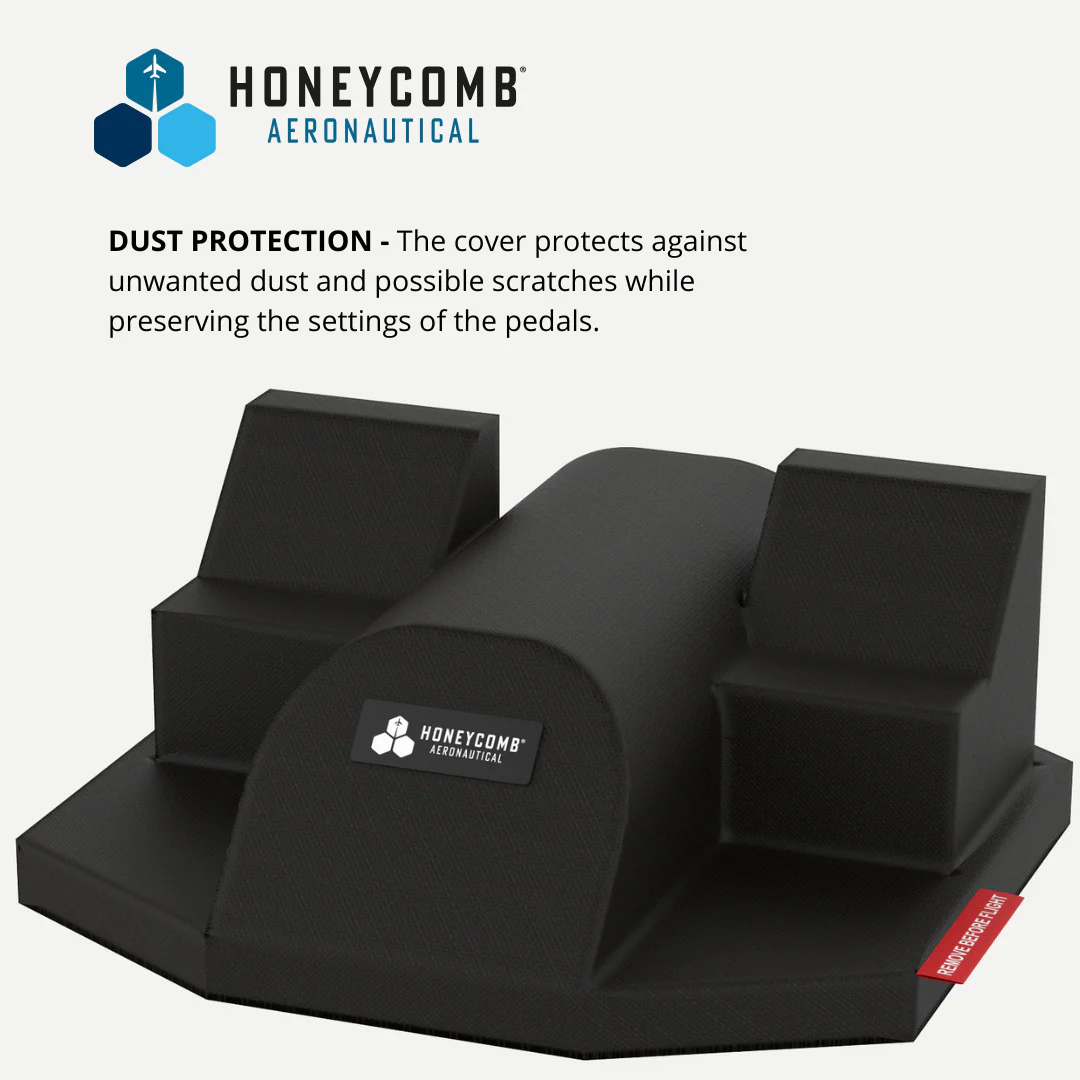 Honeycomb Aeronautical Synthetic Fiber Dust Cover for Charlie Rudder Pedals and Dust Cover Bundle - Image 4