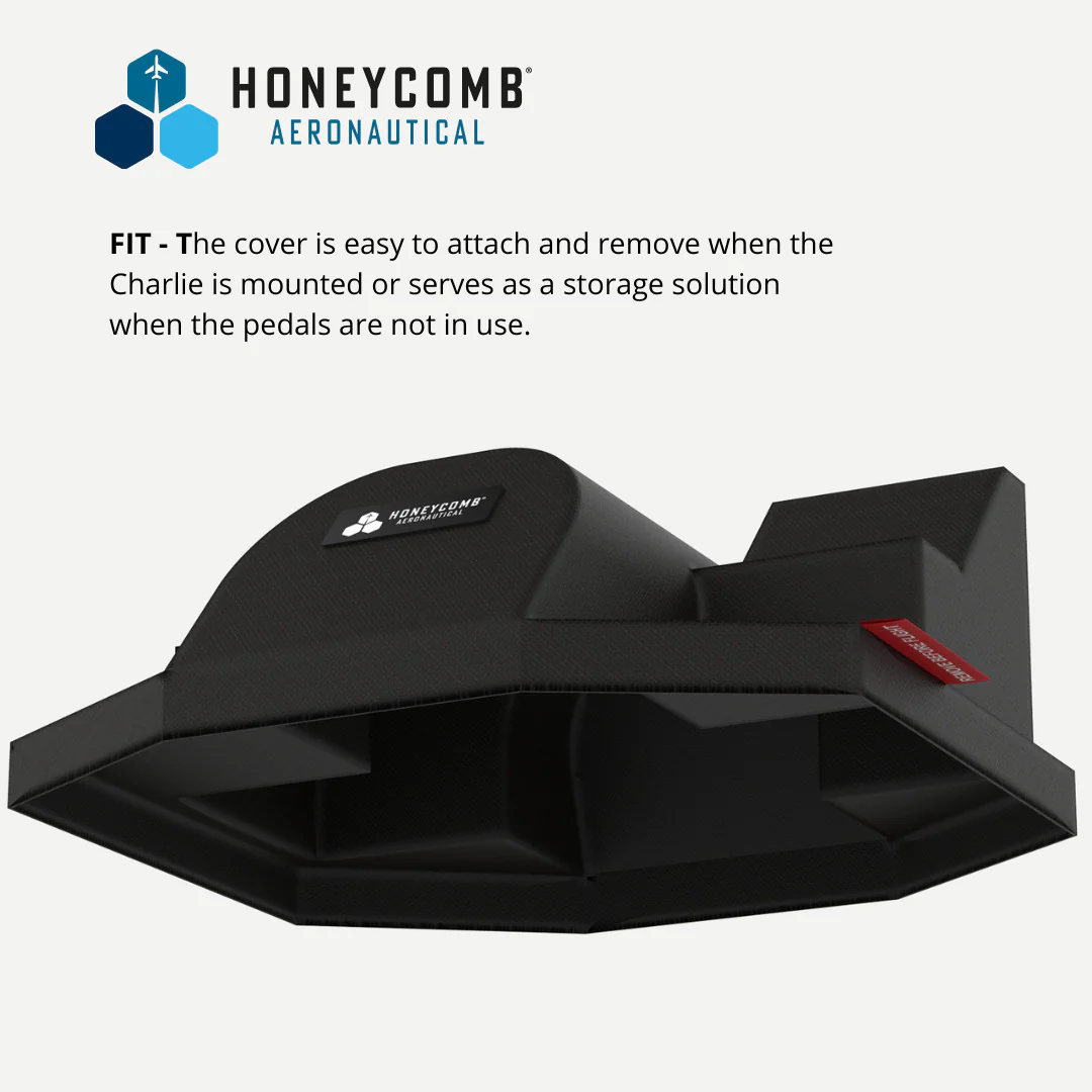 Honeycomb Aeronautical Synthetic Fiber Dust Cover for Charlie Rudder Pedals and Dust Cover Bundle - Image 5