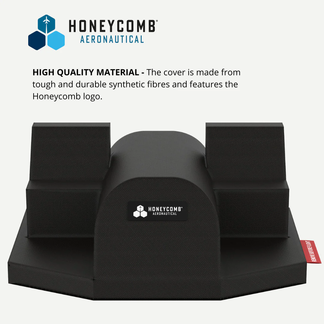 Honeycomb Aeronautical Synthetic Fiber Dust Cover for Charlie Rudder Pedals and Dust Cover Bundle - Image 6