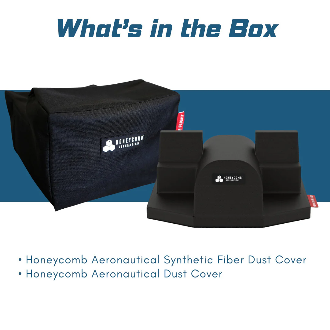 Honeycomb Aeronautical Synthetic Fiber Dust Cover for Charlie Rudder Pedals and Dust Cover Bundle - Image 7