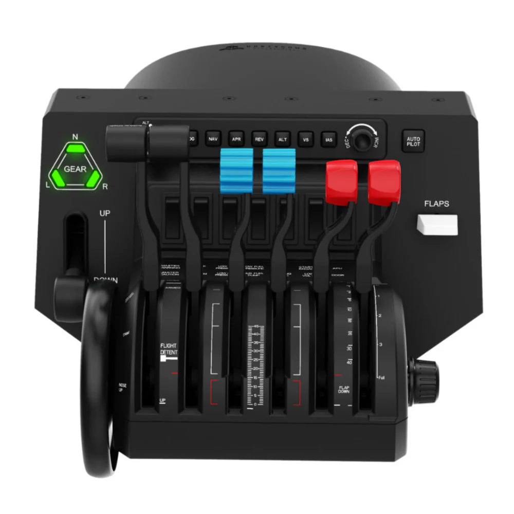 Honeycomb Aeronautical Alpha Flight Controls Yoke with Throttle Quadrant and USB 3.0 Hub - Image 3