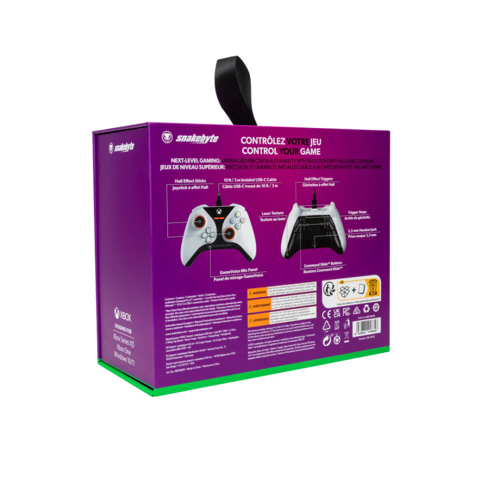 Snakebyte Officially Licensed GamePad Pro X Controller for Xbox Series X and PC (White) - Image 9