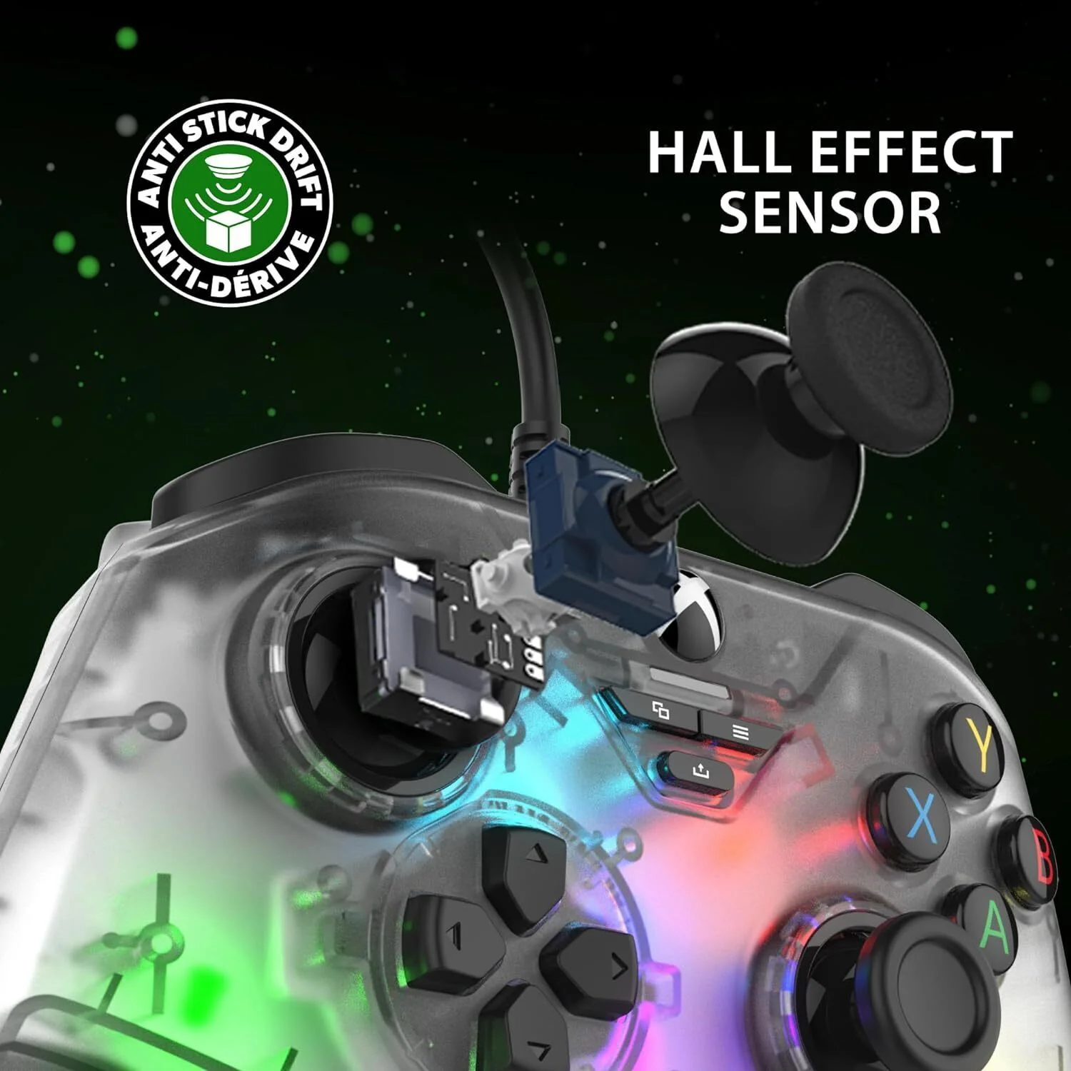 Snakebyte GamePad Officially Licensed RGB X Controller for Xbox Series X and PC (Clear) - Image 7