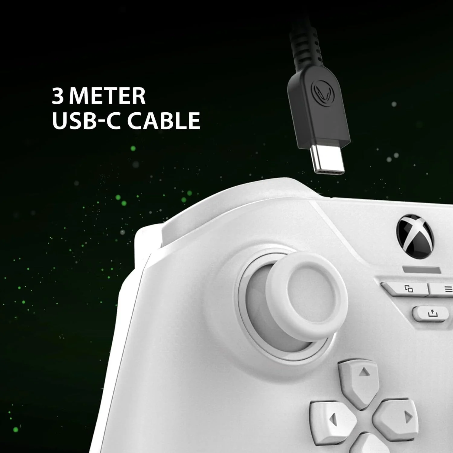 Snakebyte Officially Licensed Gamepad Base X Controller for Xbox Series X and PC (White) - Image 8