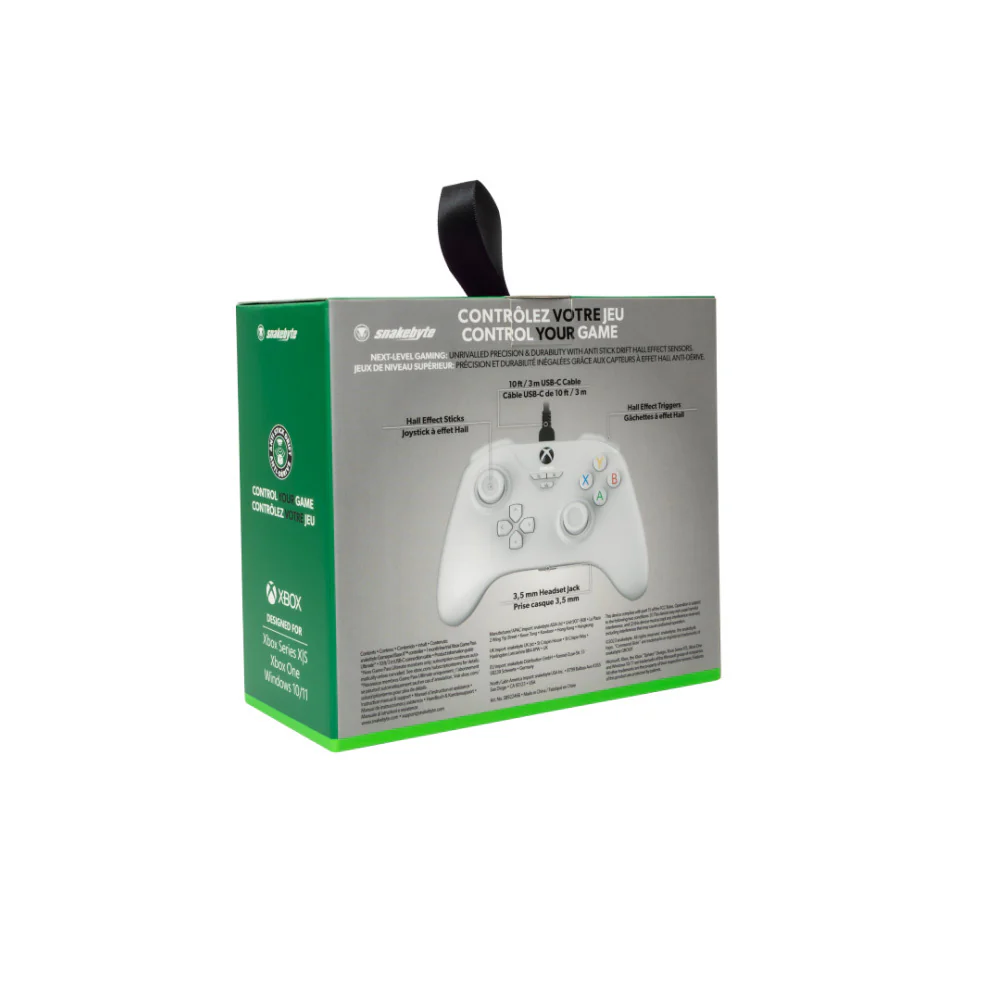 Snakebyte Officially Licensed Gamepad Base X Controller for Xbox Series X and PC (White) - Image 9
