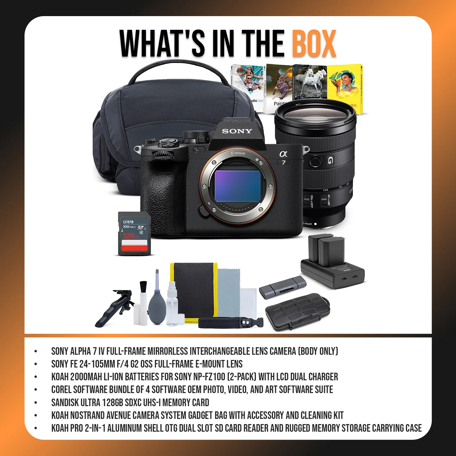 Sony Alpha 7 IV Mirrorless Camera with 24-105mm f/4 G2 OSS Lens Bundle - Image 7