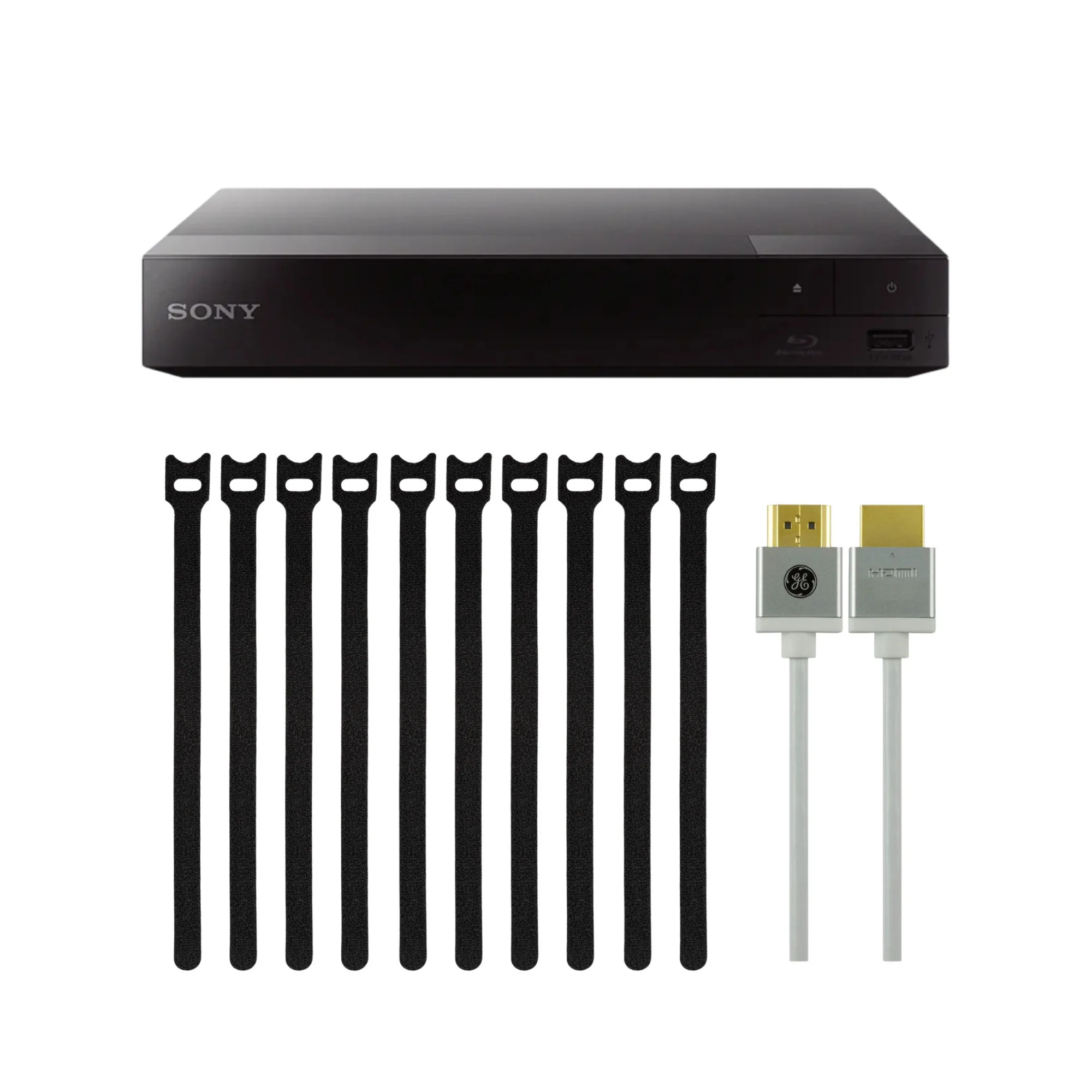 Sony BDP-S1700 Blu-ray Player with 1080p Full HD Playback (Black) Bundle