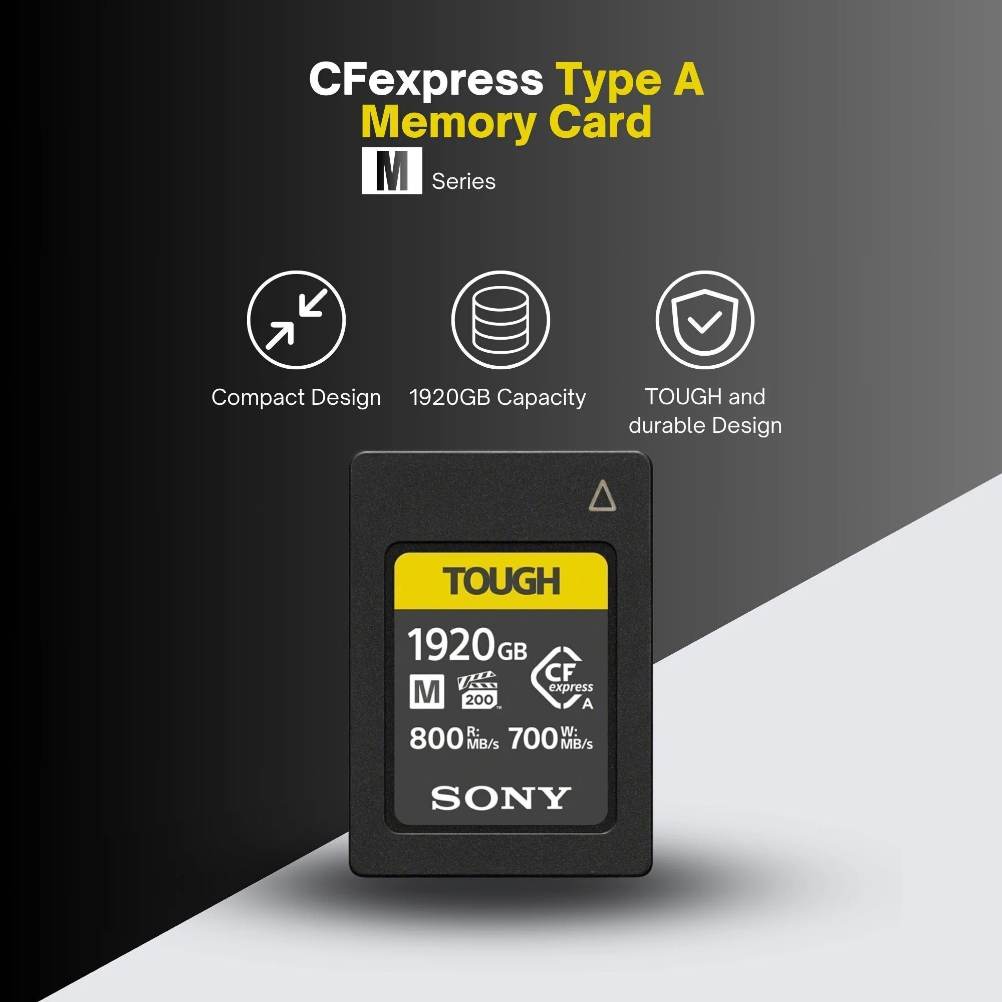Sony M Series 1920GB CFexpress Type A TOUGH Memory Card with Sony MRWG2 Memory Card Reader - Image 2