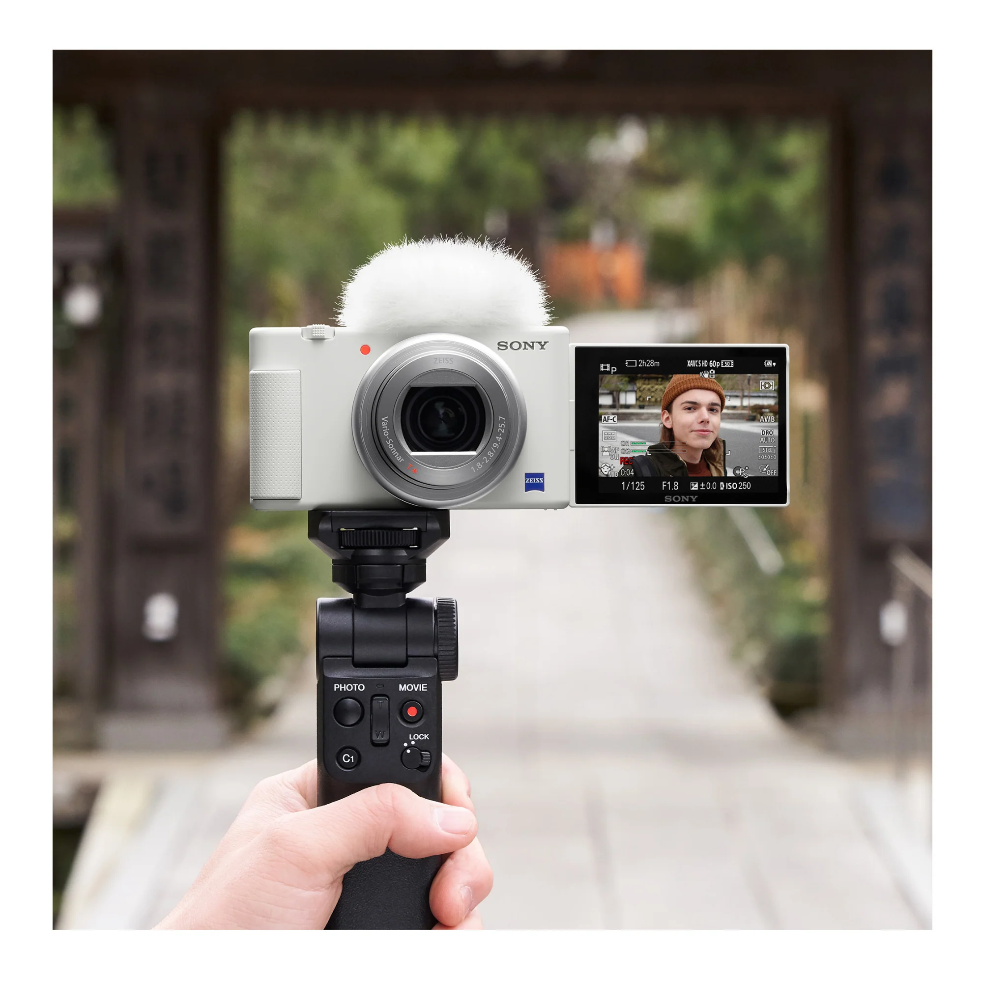 Sony ZV-1 Camera for Content Creators and Vloggers (White) with Vlogger Accessory Bundle - Image 11