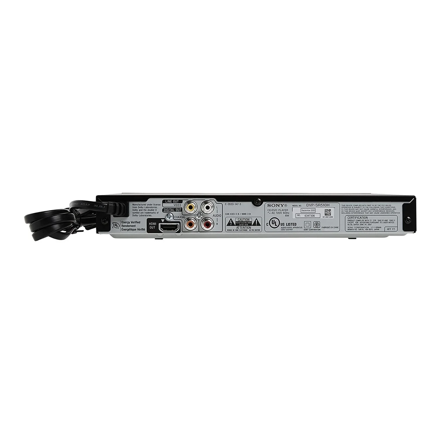Sony DVP-SR510H 1080p Upscaling DVD Player - Image 5